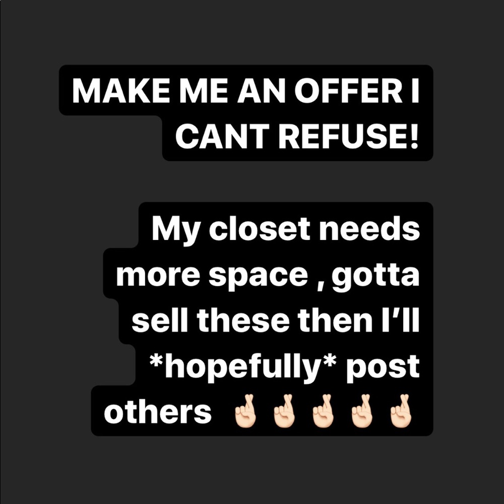 MAKE NICE, FAIR OFFERS OR COUNTERS